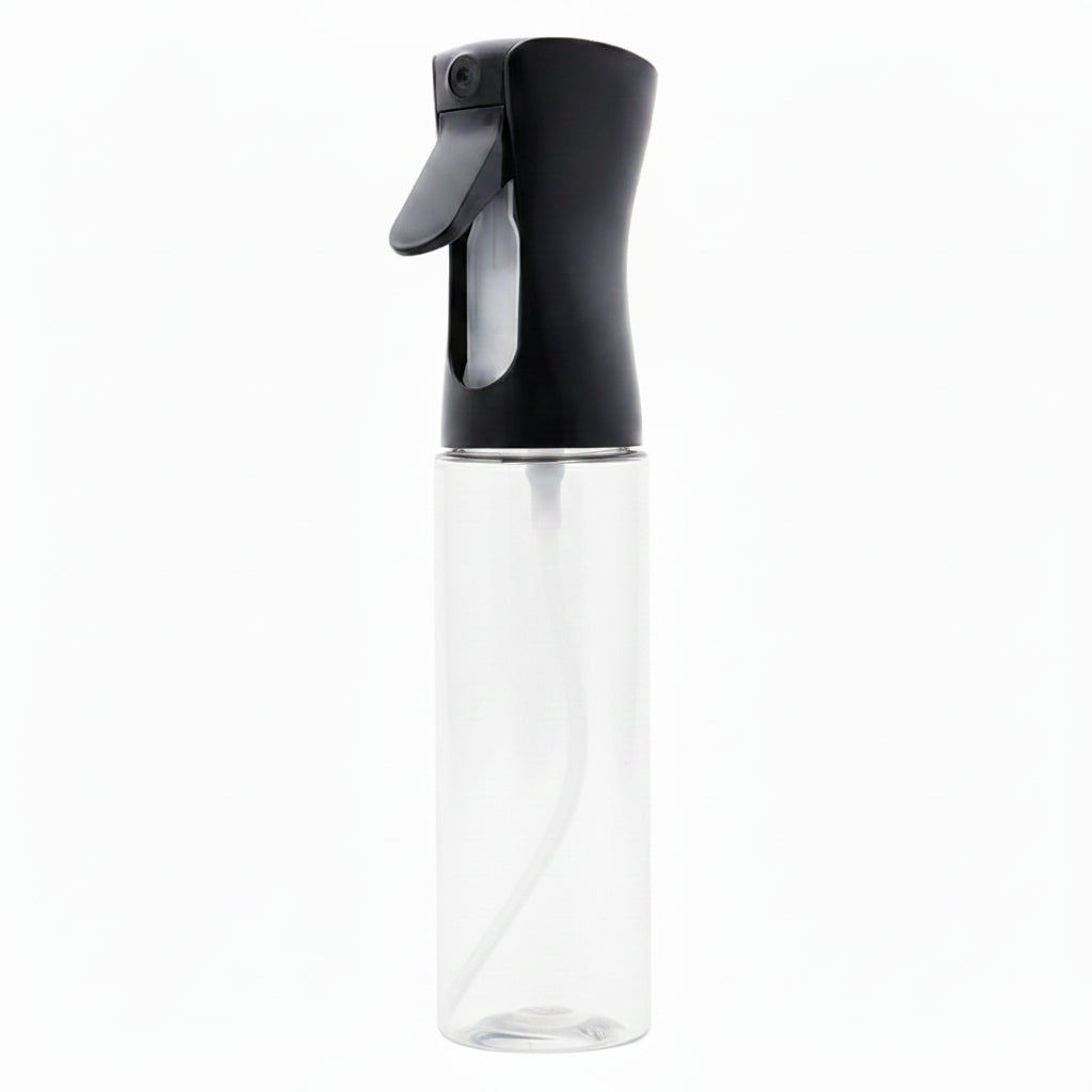 Continuous Mist Spray Bottle 300ml Black TransparenFreet Leak‑Proof BPA‑ - Gomix Brands Outlet